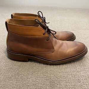 Cole Haan Boots Mens Size 8M Brown Leather Chukka Ankle Lace Up Casual C23478